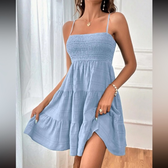 Boho layered ruffle hem cami dress - Picture 7 of 15